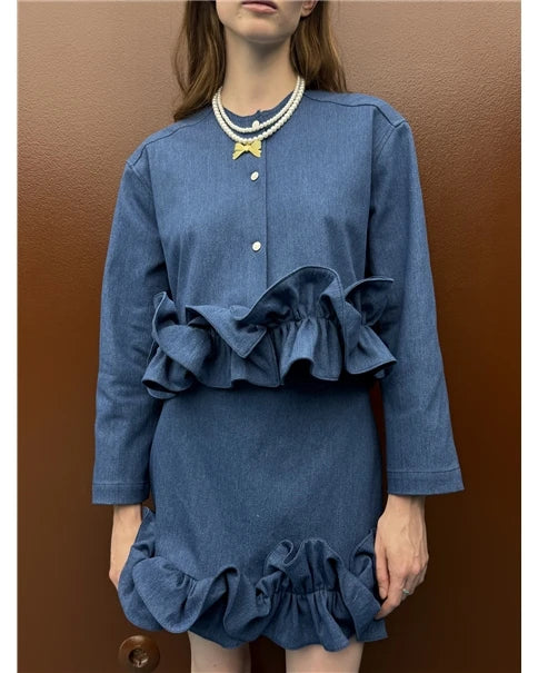 ΤΖΙΝ JACKET MILKWHITE