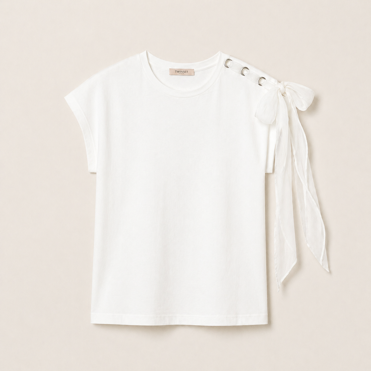 ΒΑΜΒΑΚΕΡΗ ΜΠΛΟΥΖΑ (WHITE) TWINSET