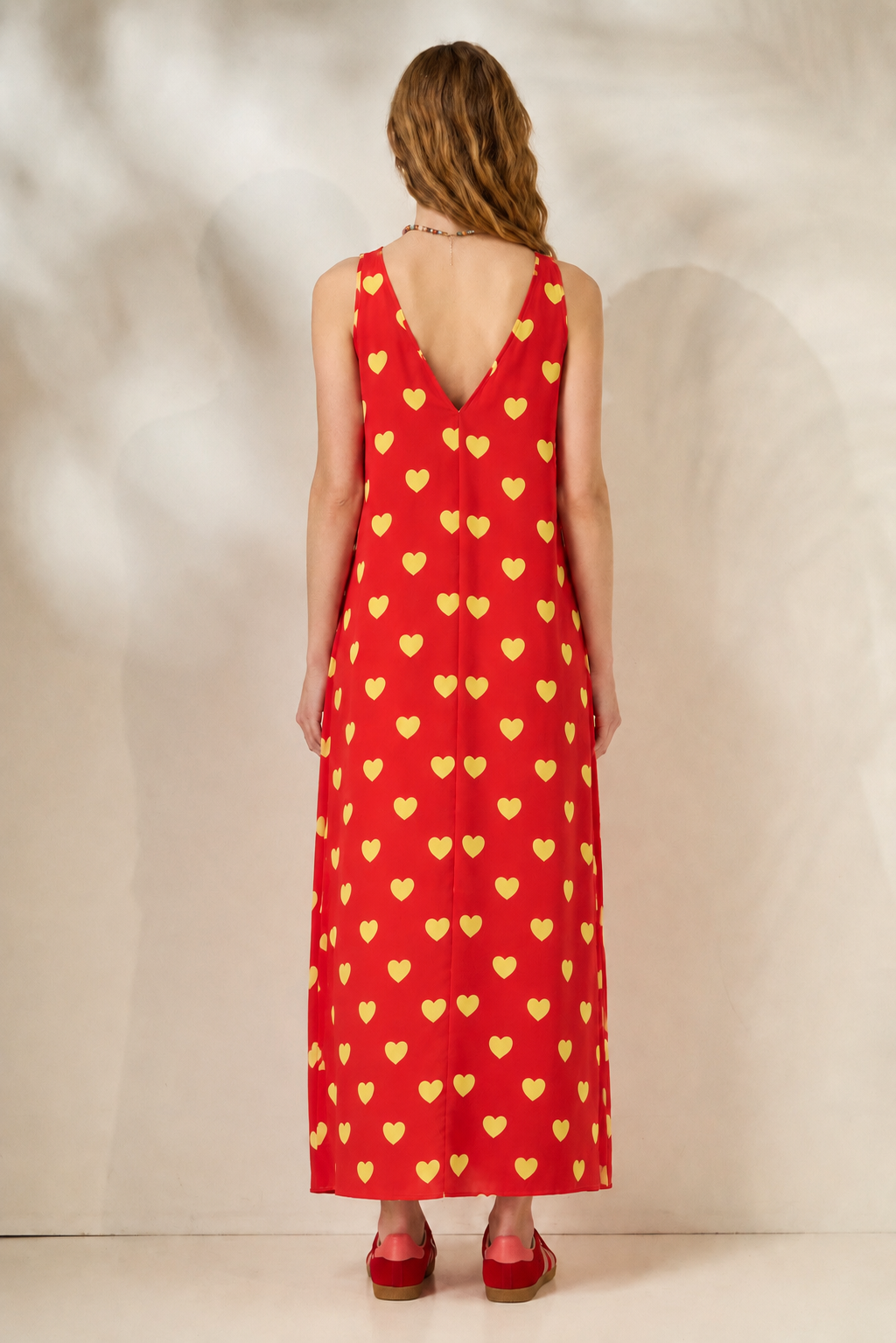 'ELLY' ΜΙΝΤΙ ΦΟΡΕΜΑ (RED/HEARTS) MAMOUSH