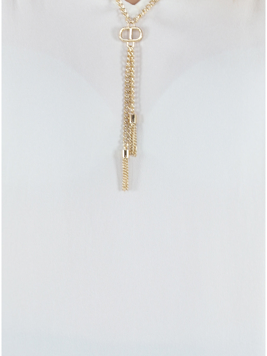 ΜΠΛΟΥΖΑ ΜΕ ΑΛΥΣΙΔΑ ΣΕ ΣΧΗΜΑ Τ TWINSET