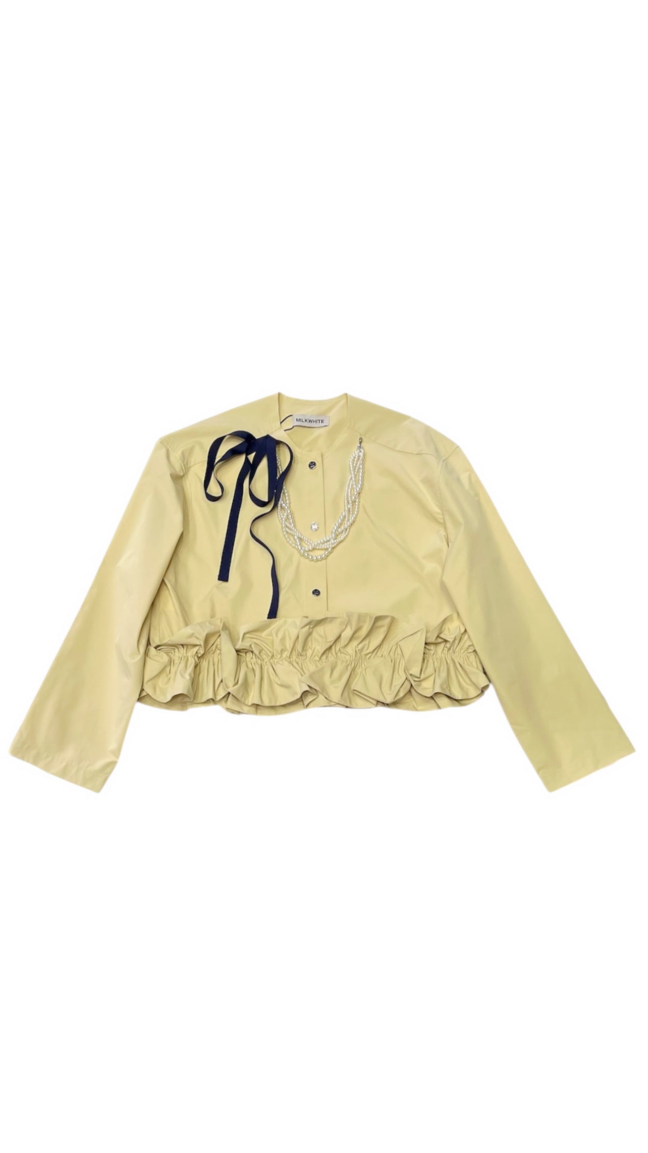 JACKET (YELLOW) MILKWHITE