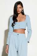 CROP TOP SQUARE MILKWHITE