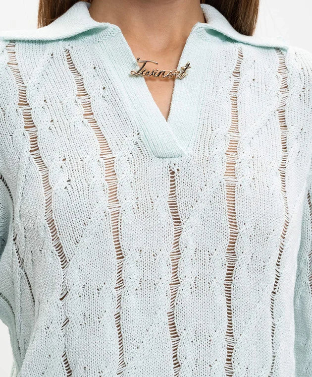 ΠΟΛΟ ΜΠΛΟΥΖΑ ΜΕ ΚΑΡΦΙΤΣΑ TWINSET