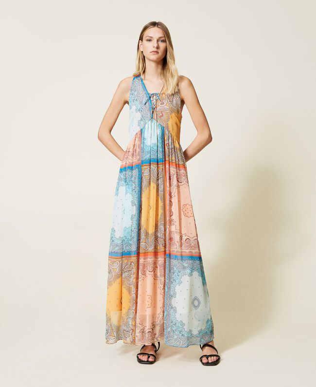 ΜΑΚΡΥ ΦΟΡΕΜΑ ΜΕ ΤΥΠΩΜΑ ΛΑΧΟΥΡΗ TWINSET