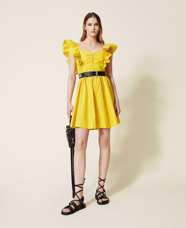 ΚΟΝΤΟ ΦΟΡΕΜΑ ΑΠΟ ΠΟΠΛΙΝΑ ΜΕ ΜΑΝΙΚΙΑ ΜΕ ΦΙΝΙΡΙΣΜΑ TWINSET