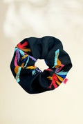 SCRUNCHIES (BLACK/PALM TREES) MAMOUSH