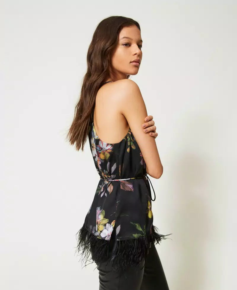 ΦΛΟΡΑΛ ΜΠΛΟΥΖΑ TWINSET