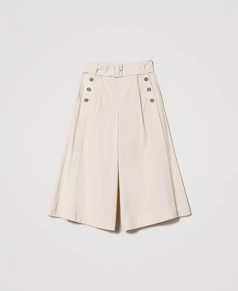 CROPPED ΠΑΝΤΕΛΟΝΙ ΠΟΠΛΙΝΑ TWINSET