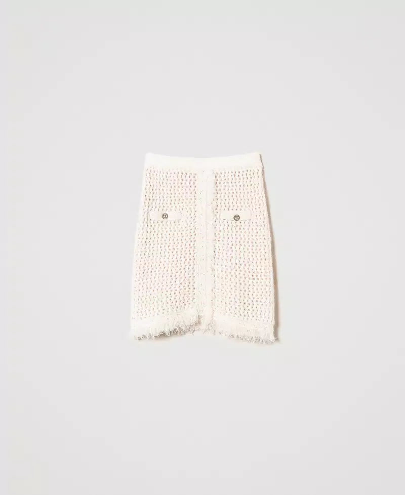 ΜΙΝΙ ΦΟΥΣΤΑ ΑΠΟ ΠΛΕΞΗ ΖΑΚΑΡ ΜΕ ΜΙΚΡΕΣ ΠΑΓΙΕΤΕΣ TWINSET