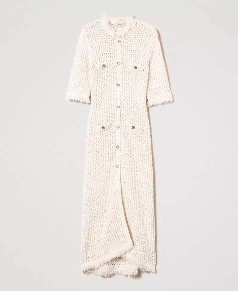 ΖΑΚΑΡ ΠΛΕΚΤΟ ΦΟΡΕΜΑ ΜΕ ΜΙΚΡΕΣ ΠΑΓΙΕΤΕΣ TWINSET