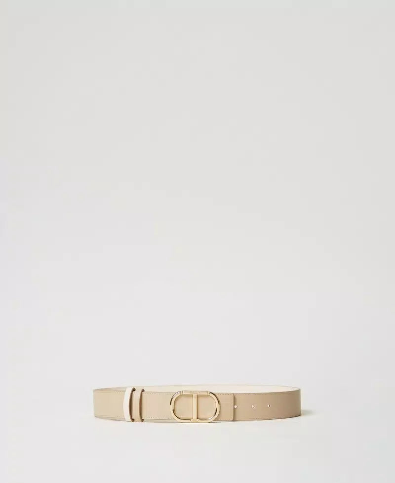 ΔΙΧΡΩΜΗ ΖΩΝΗ ΜΕ ΛΟΓΟΤΥΠΟ TWINSET