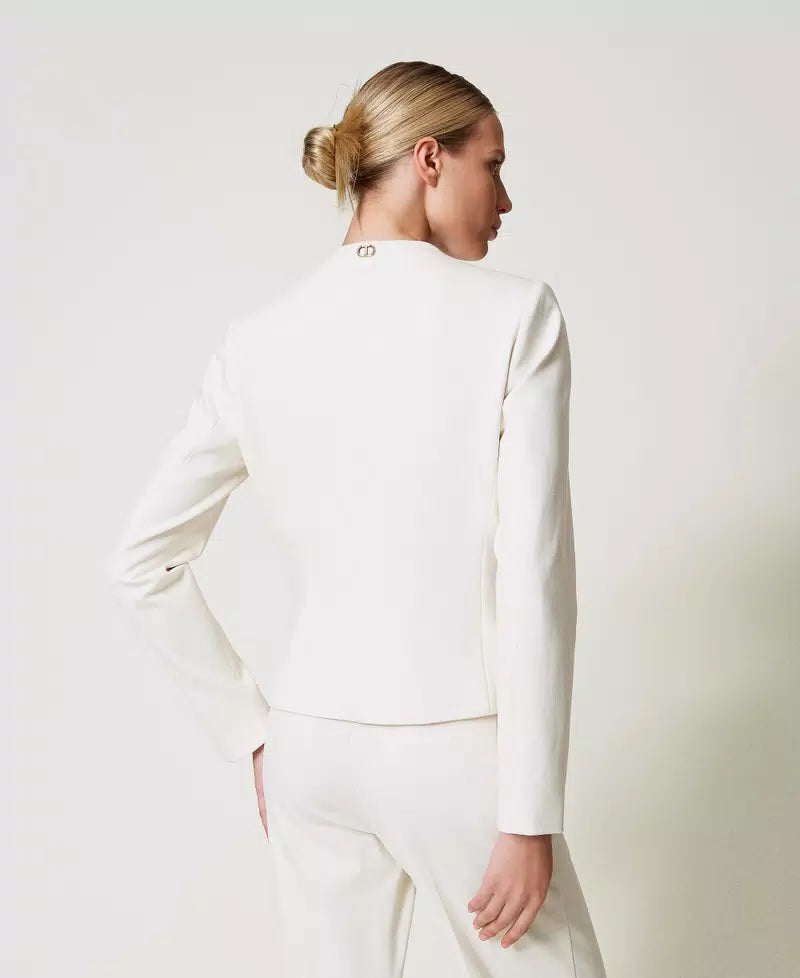 BLAZER JACKET ΜΕ ΔΙΑΚΟΣΜΗΤΙΚΑ ΚΟΥΜΠΙΑ TWINSET