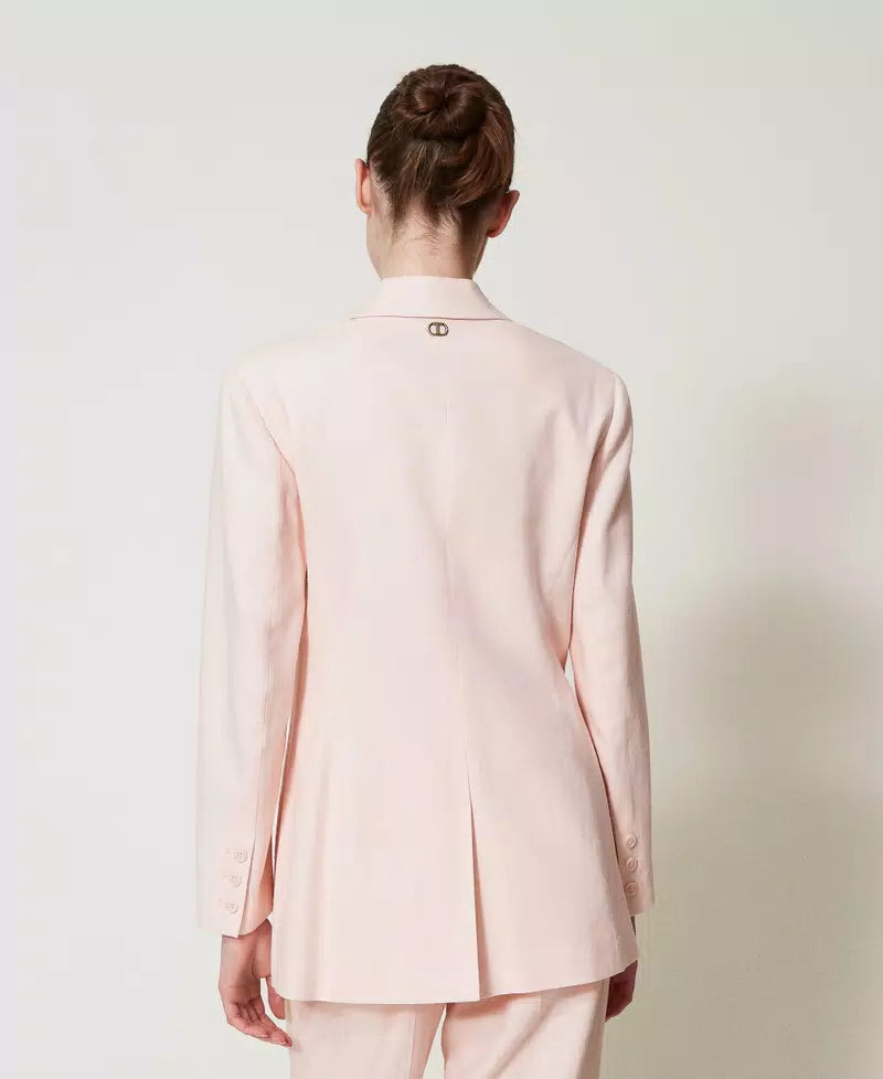 ΛΙΝΟ ΣΑΚΑΚΙ ΜΕ ΚΕΝΤΗΜΑ TWINSET