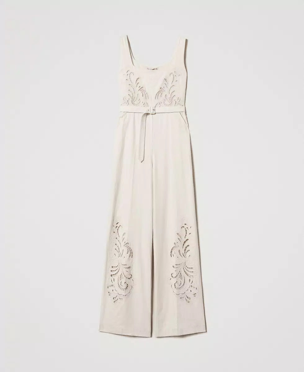 ΟΛΟΣΩΜΗ ΦΟΡΜΑ ΑΠΟ ΛΙΝΟ ΜΕ ΚΕΝΤΗΜΑ TWINSET