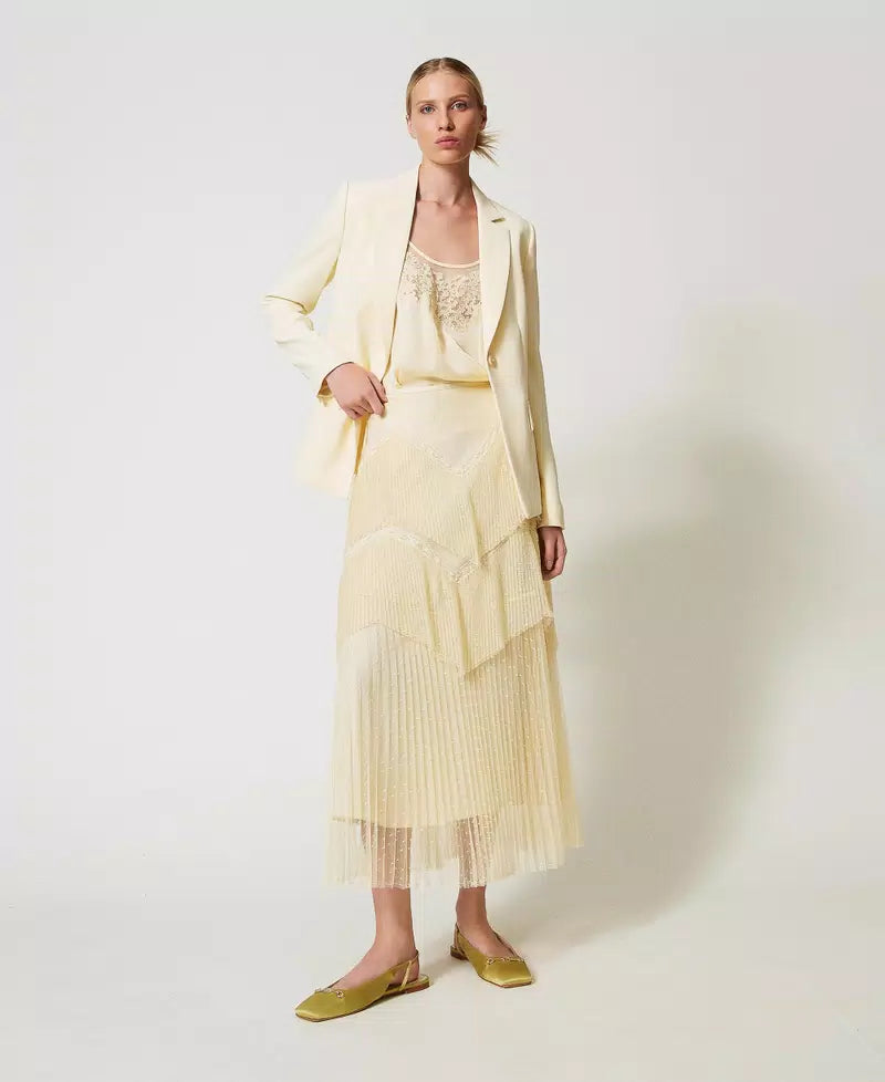 ΣΑΤΕΝ ΤΟΠ ΜΕ ΚΕΝΤΗΜΑ TWINSET