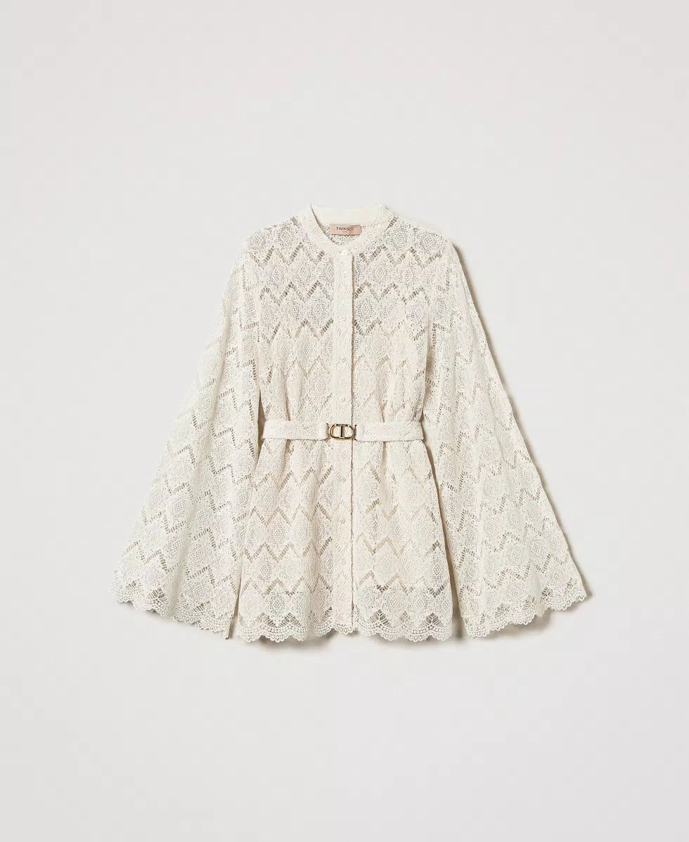 ΔΑΝΤΕΛΕΝΙΟ ΠΟΥΚΑΜΙΣΟ ΜΑΚΡΑΜΕ TWINSET