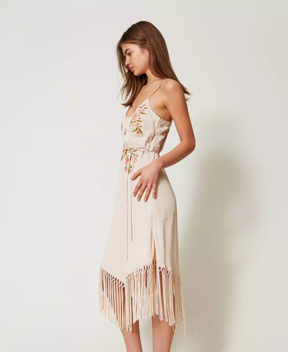 ΦΟΡΕΜΑ ΜΕ ΦΛΟΡΑΛ ΚΕΝΤΗΜΑ ΚΑΙ ΚΡΟΣΙΑ TWINSET