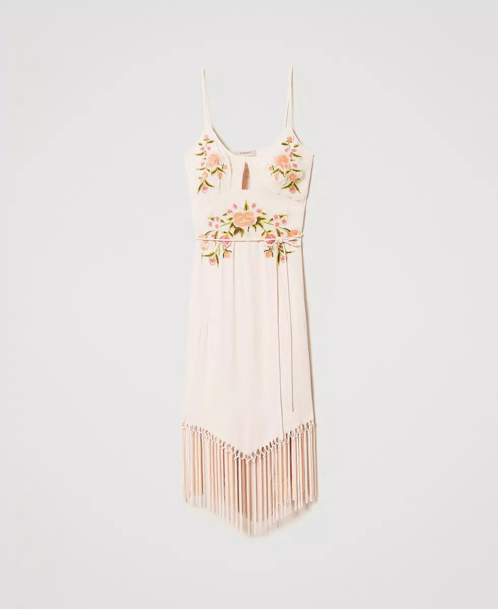 ΦΟΡΕΜΑ ΜΕ ΦΛΟΡΑΛ ΚΕΝΤΗΜΑ ΚΑΙ ΚΡΟΣΙΑ TWINSET