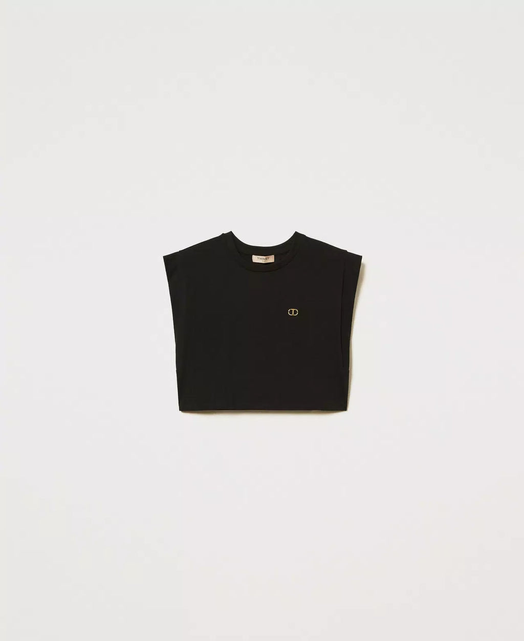 CROPPED T-SHIRT ΜΕ OVAL T LOGO TWINSET