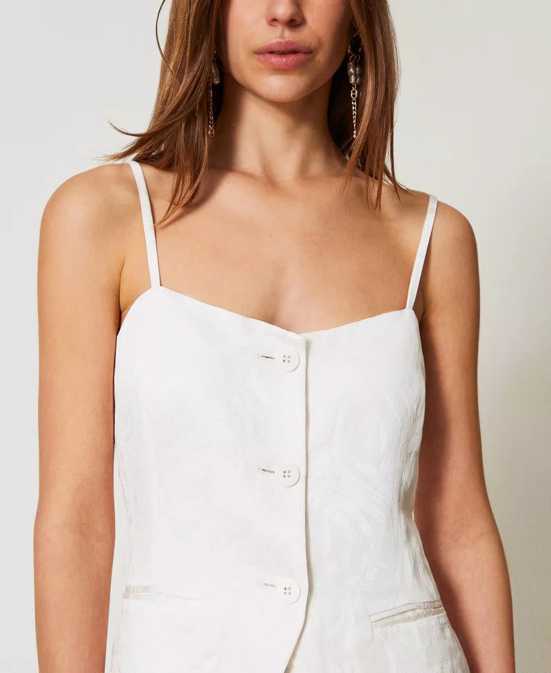 ΕΦΑΡΜΟΣΤΟ ΖΑΚΑΡ TOP ΣΑΤΕΝ TWINSET