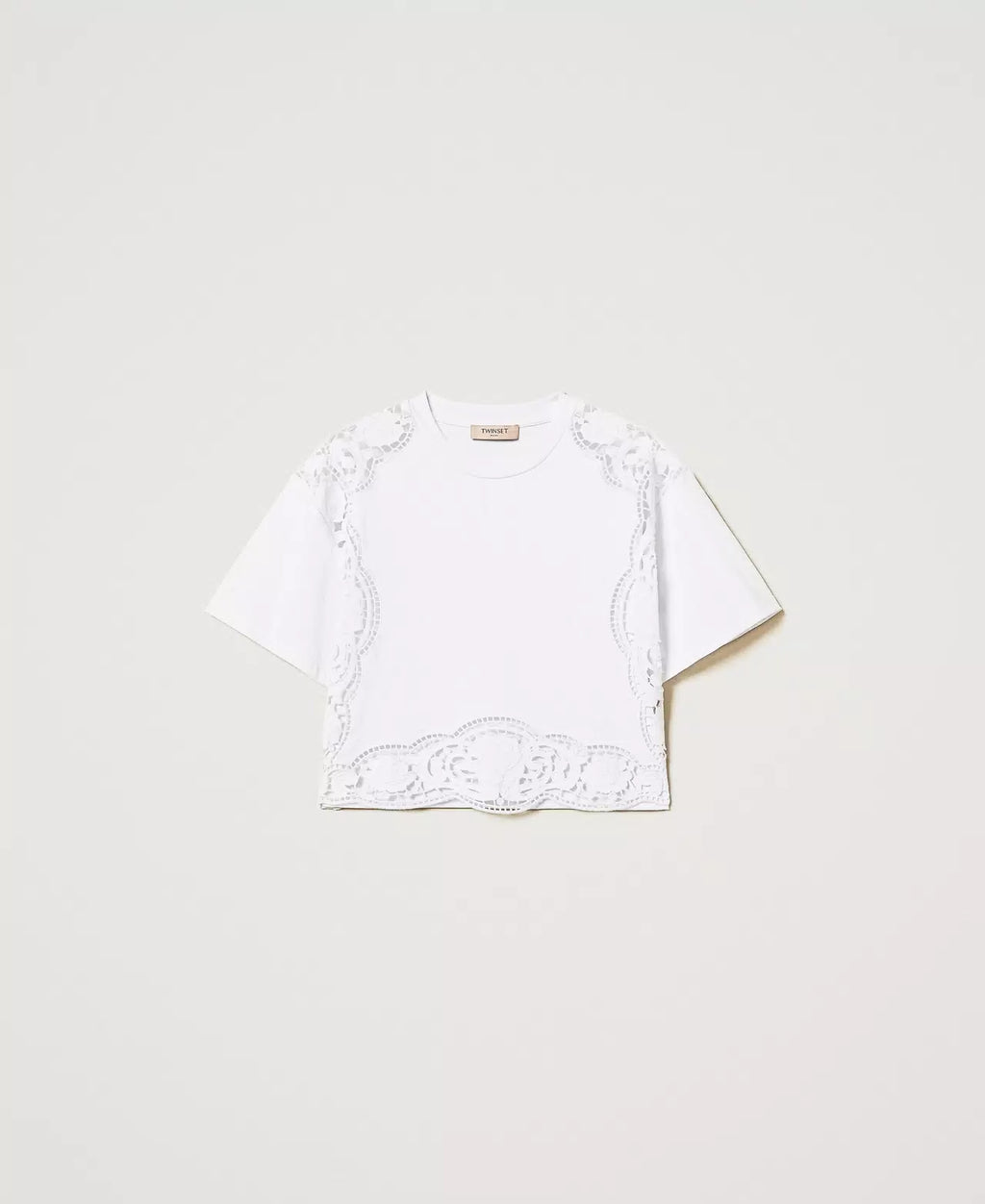 T-SHIRT SANGALLO ΜΕ ΚΕΝΤΗΜΑ TWINSET
