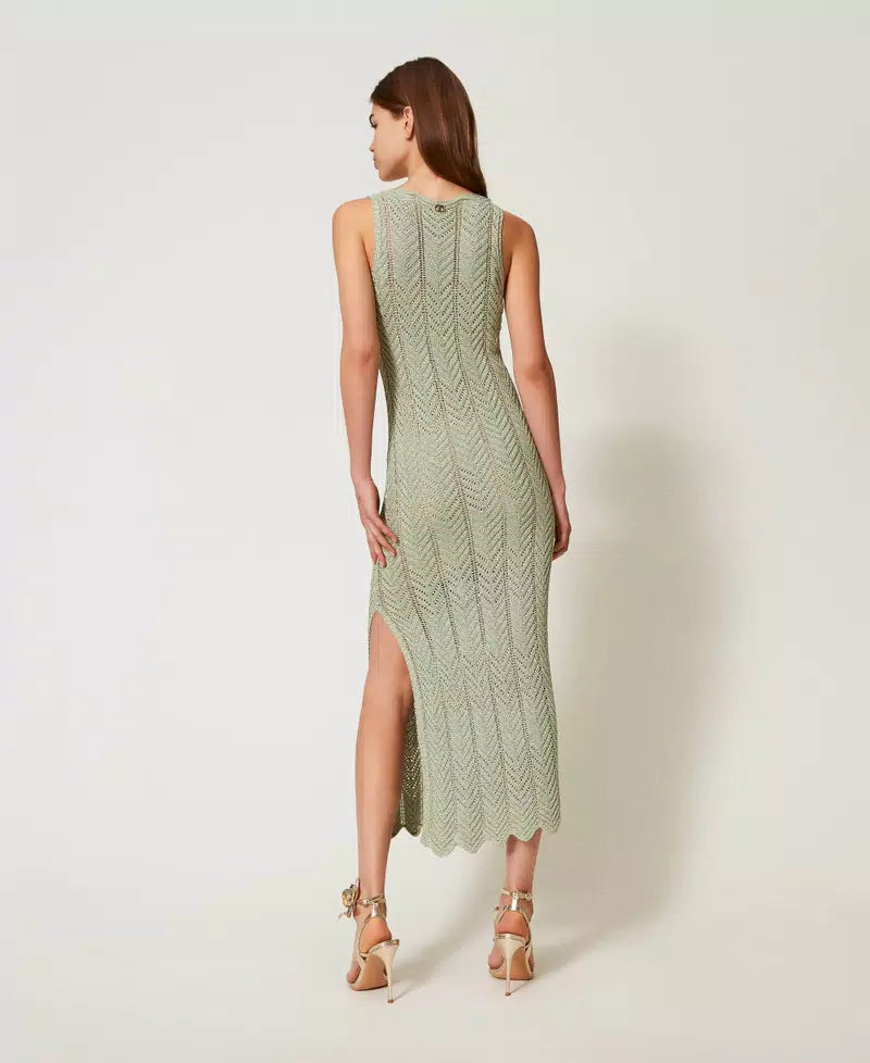 ΦΟΡΕΜΑ LONGUETTE ΠΛΕΚΤΟ ΜΕ LUREX TWINSET