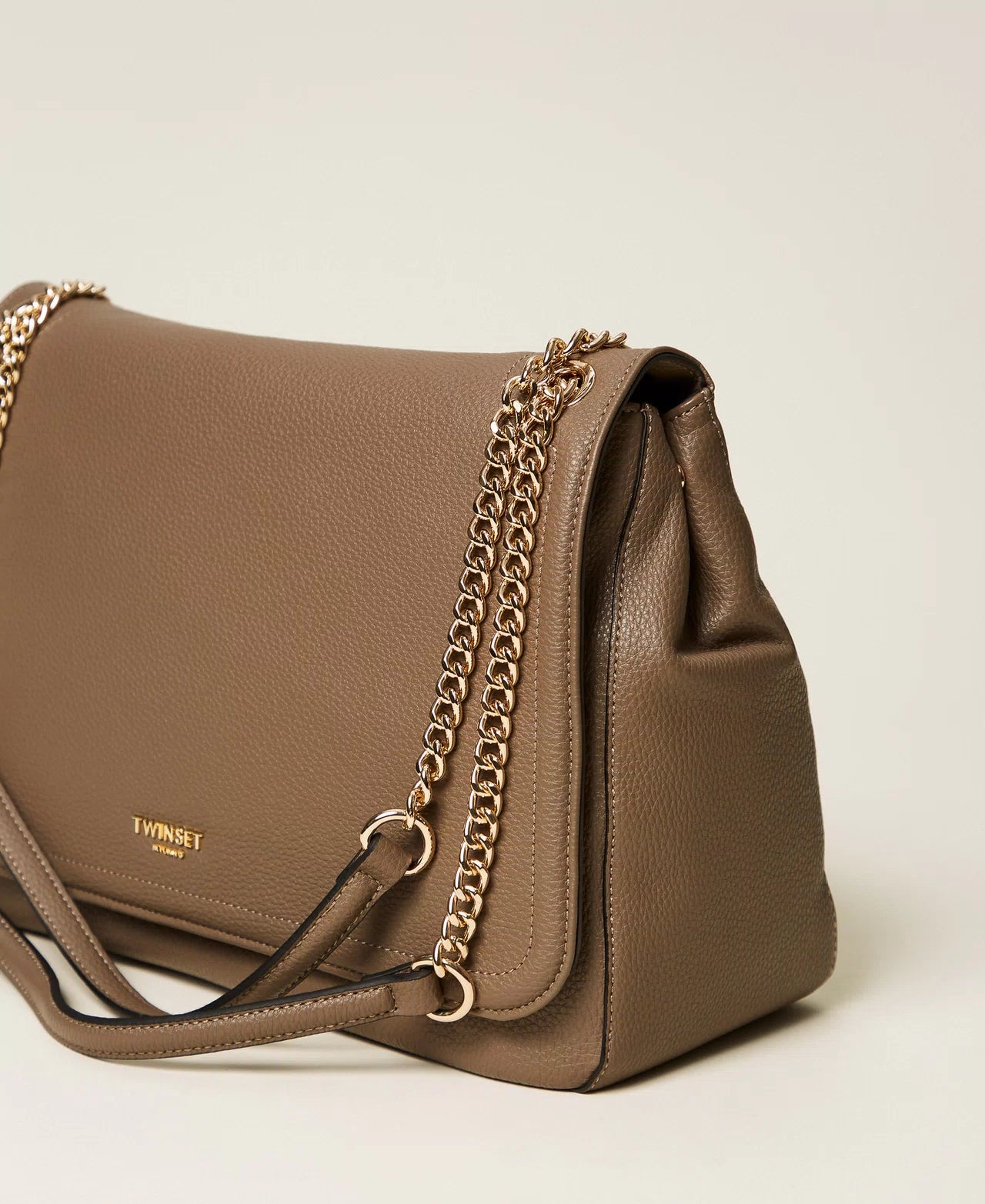 ΤΣΑΝΤΑ ΩΜΟΥ ΜΕ ΧΡΥΣΗ ΑΛΥΣΙΔΑ TWINSET