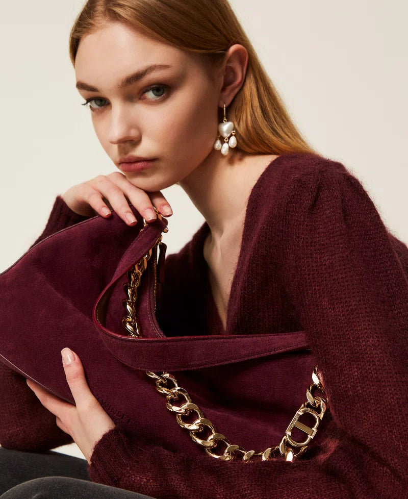 LILIANE' MEDIUM SUEDE ΤΣΑΝΤΑ (WINETAS) TWINSET