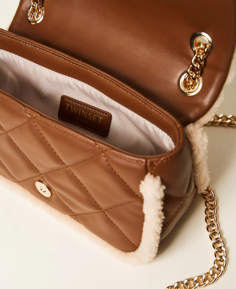 ΚΑΠΙΤΟΝΕ ΤΣΑΝΤΑ ΩΜΟΥ ΜΕ ΤΕΧΝΗΤΗ ΓΟΥΝΑ TWINSET MILANO