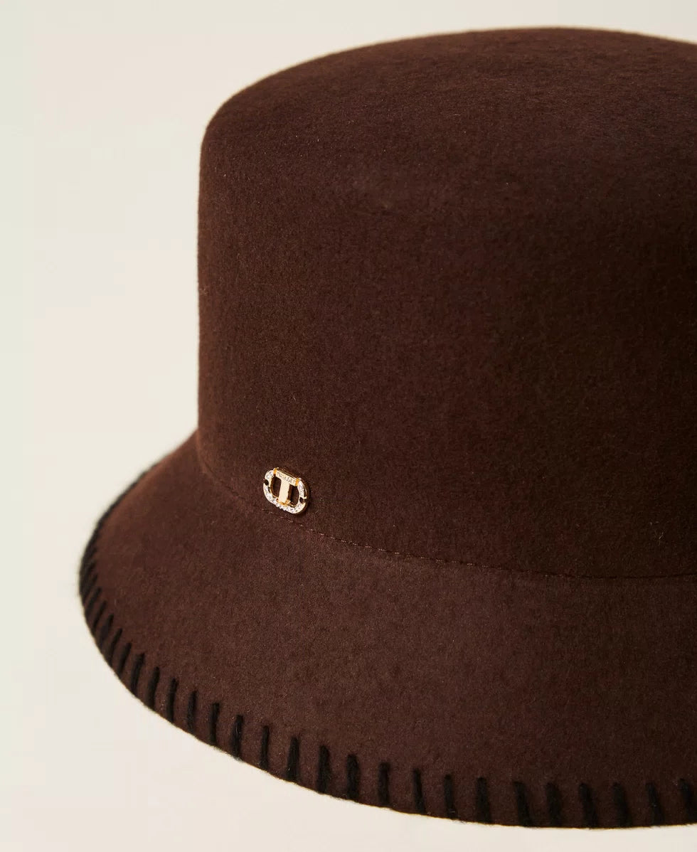 ΜΑΛΙΝΟ ΚΑΠΕΛΟ BUCKET TWINSET MILANO