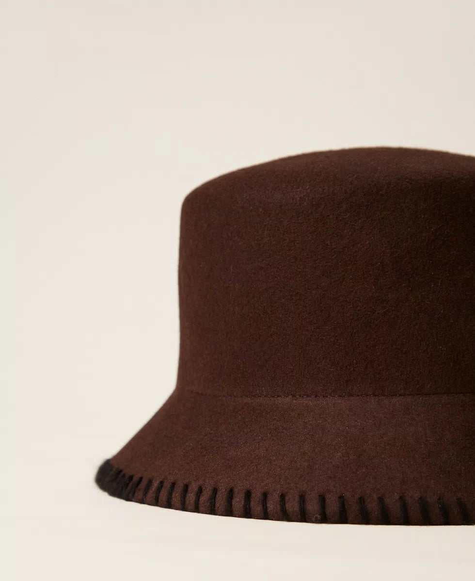 ΜΑΛΙΝΟ ΚΑΠΕΛΟ BUCKET TWINSET MILANO