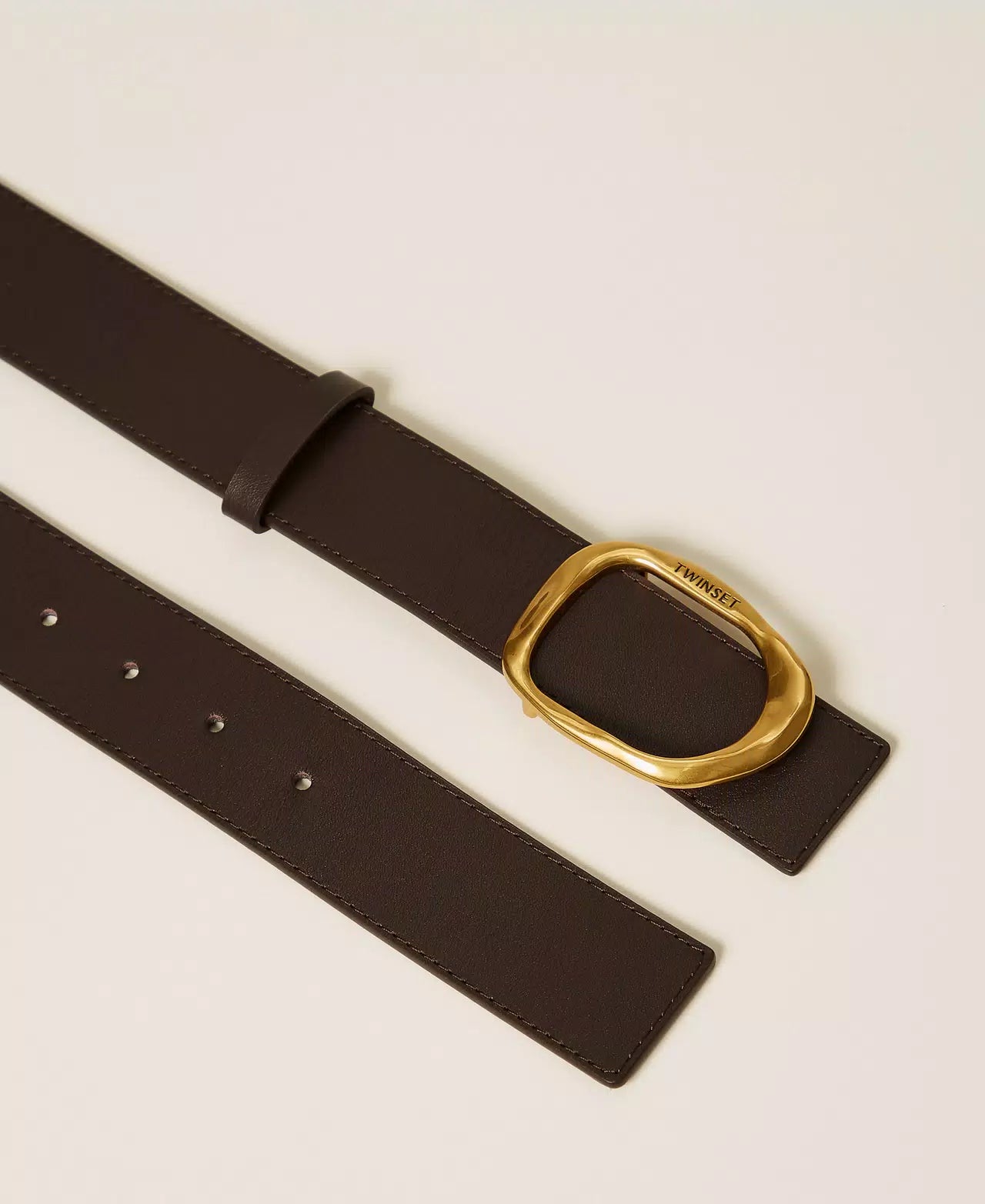 ΔΙΧΡΩΜΗ ΖΩΝΗ (CHOCOLATE/BEECH GREEN) TWINSET