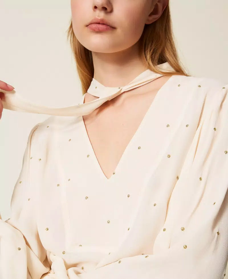 ΜΠΛΟΥΖΑ ΜΕ ΚΕΝΤΗΜΑ LUREX TWINSET