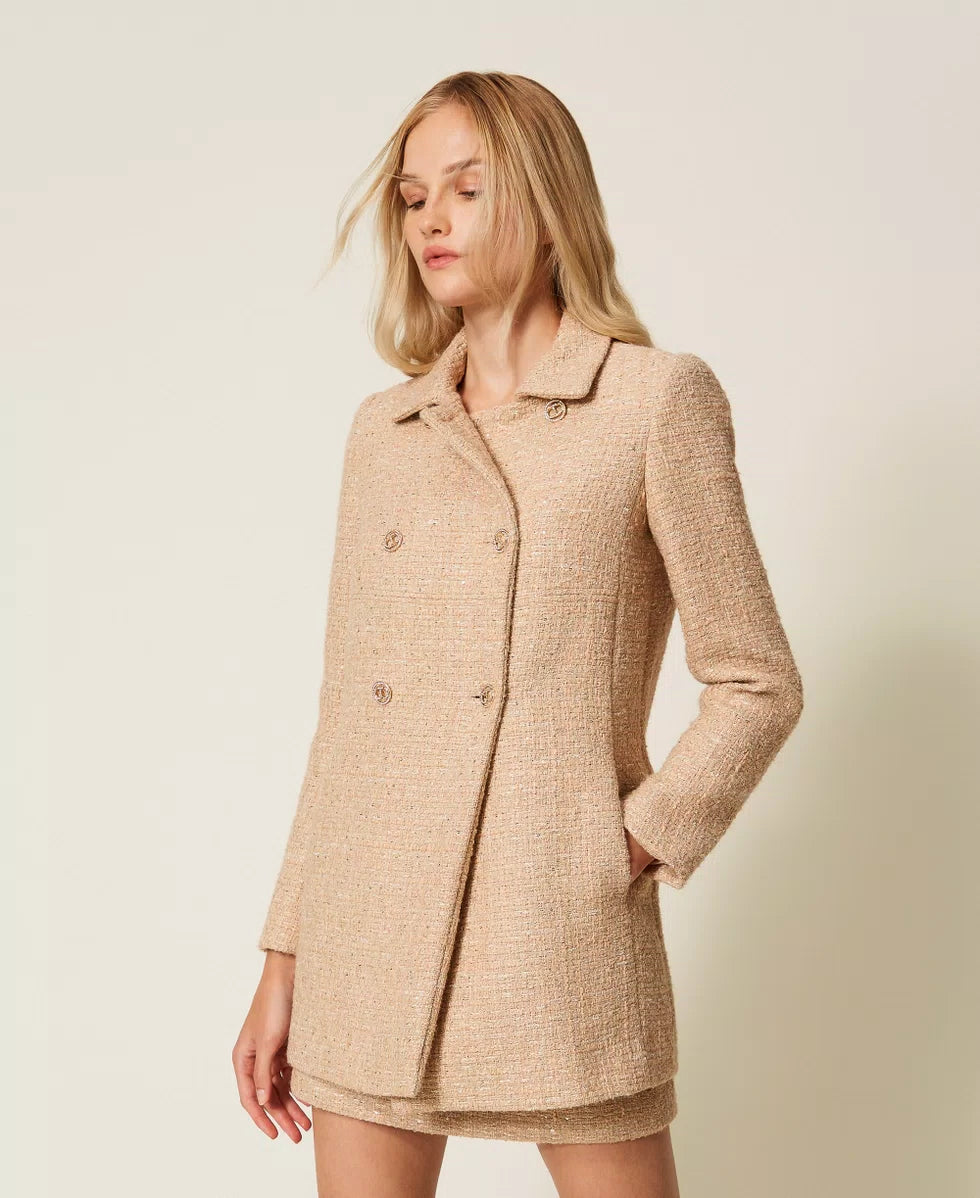 ΜΠΟΥΚΛΕ ΠΑΛΤΟ ΜΕ ΠΟΥΛΙΕΣ TWINSET