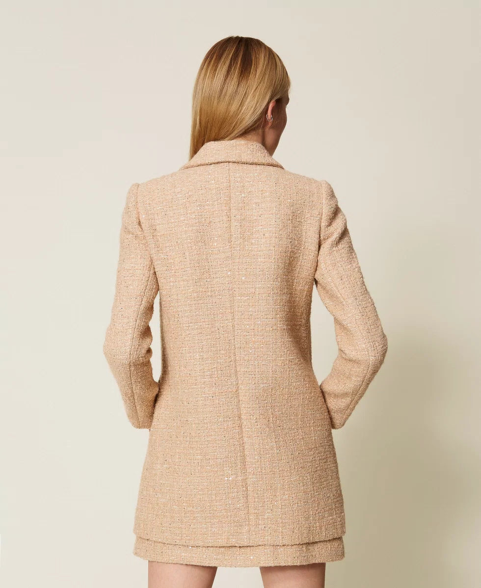 ΜΠΟΥΚΛΕ ΠΑΛΤΟ ΜΕ ΠΟΥΛΙΕΣ TWINSET