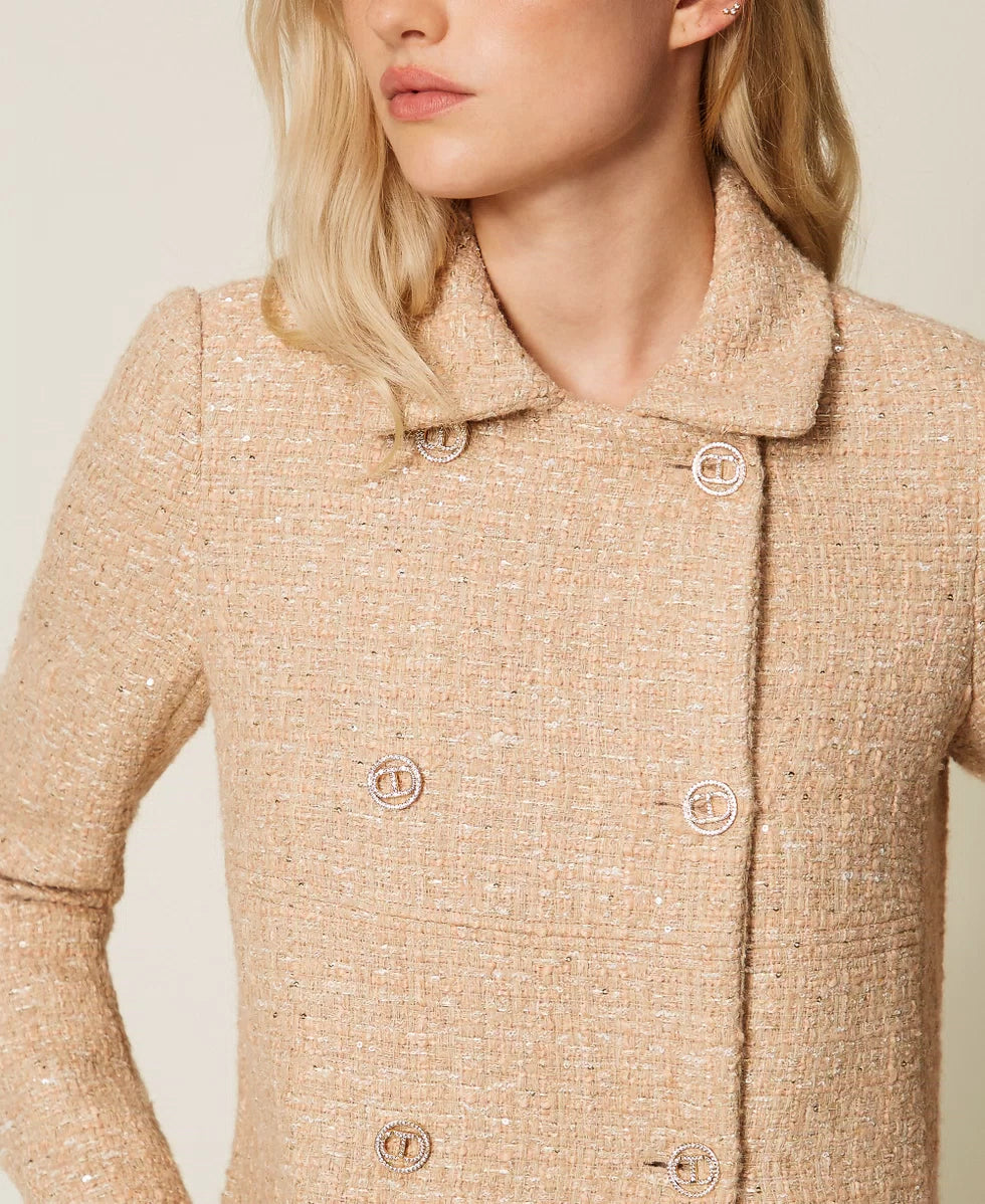 ΜΠΟΥΚΛΕ ΠΑΛΤΟ ΜΕ ΠΟΥΛΙΕΣ TWINSET