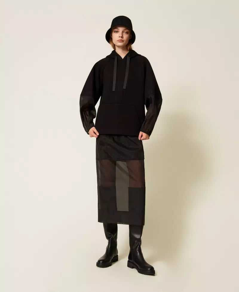 ΦΟΥΤΕΡ ΜΠΛΟΥΖΑ ΑΠΟ ΥΦΑΣΜΑ SCUBA ΚΑΙ ΟΡΓΑΝΤΣΑ TWINSET