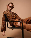 ΠΟΥΚΑΜΙΣΟ ΖΑΚΑΡ ΜΕ ANIMAL PRINT TWINSET