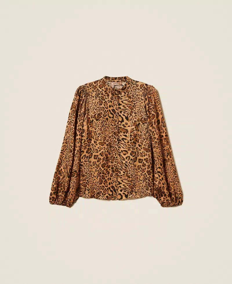ΠΟΥΚΑΜΙΣΟ ΖΑΚΑΡ ΜΕ ANIMAL PRINT TWINSET