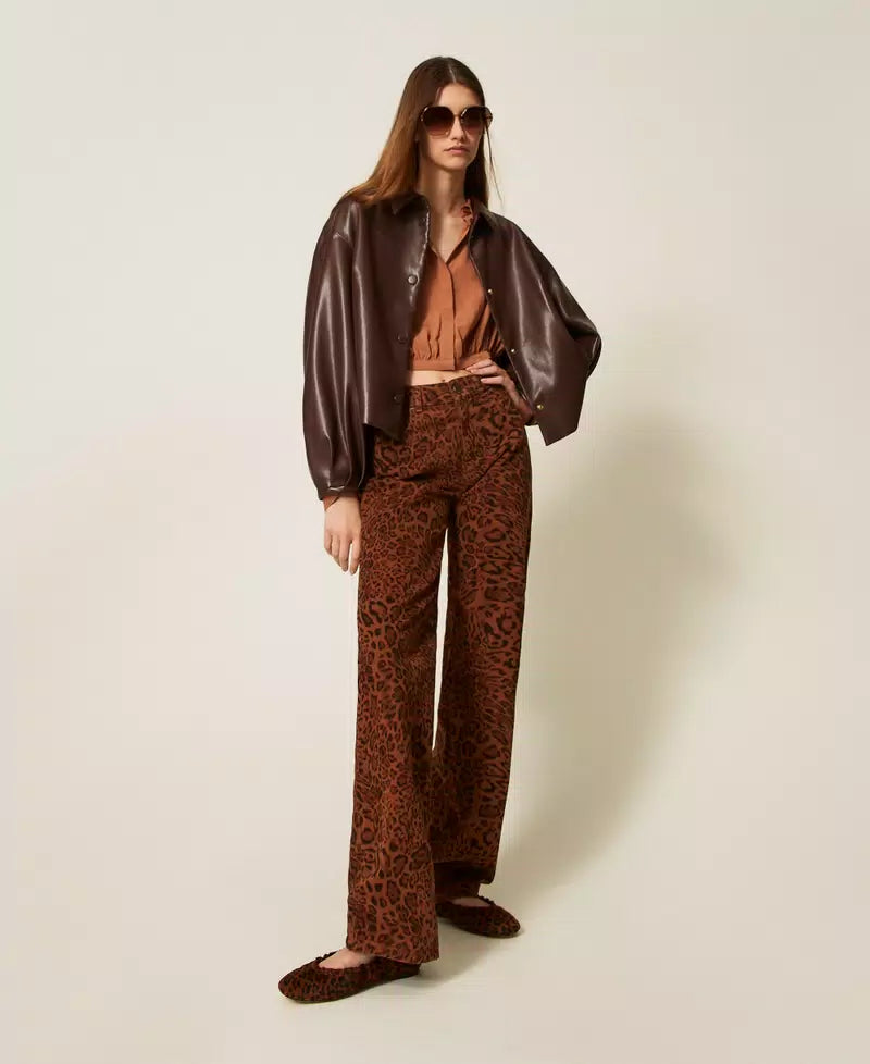 BULL ΠΑΝΤΕΛΟΝΙ ANIMAL PRINT TWINSET