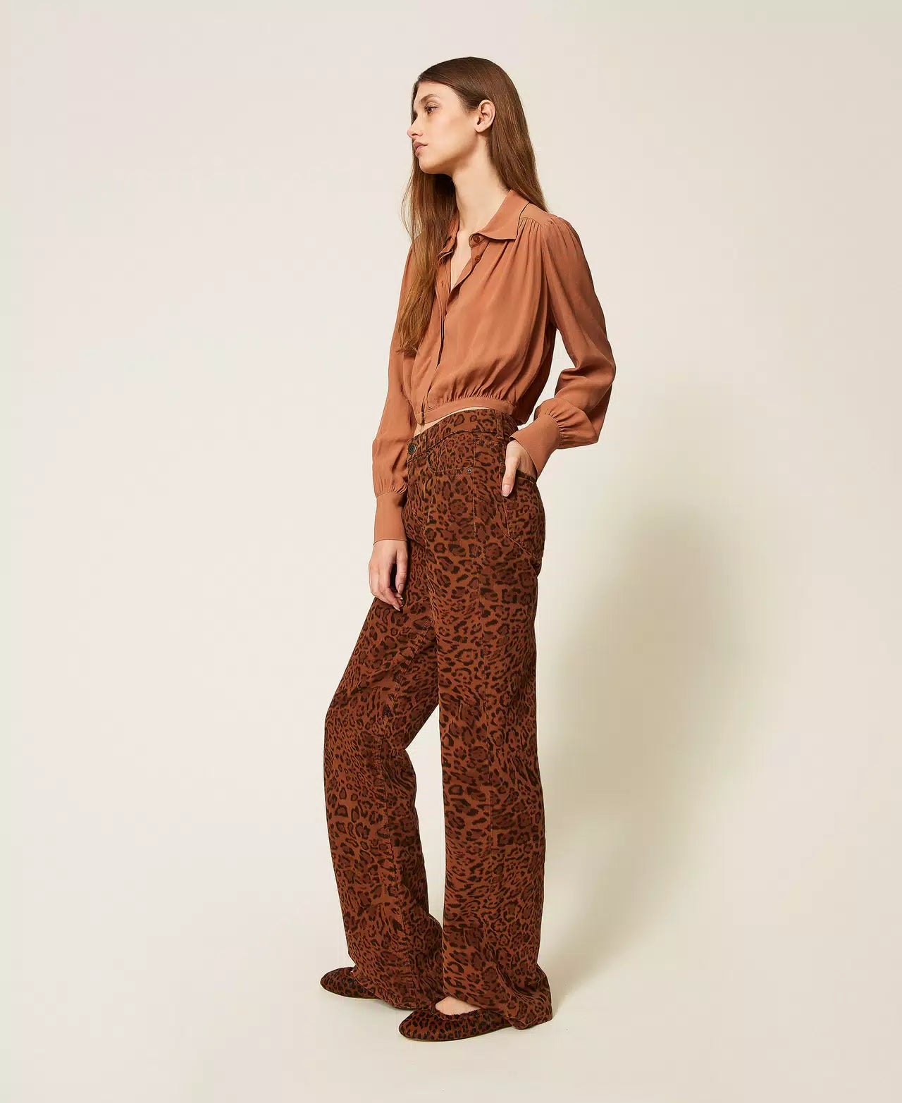 BULL ΠΑΝΤΕΛΟΝΙ ANIMAL PRINT TWINSET