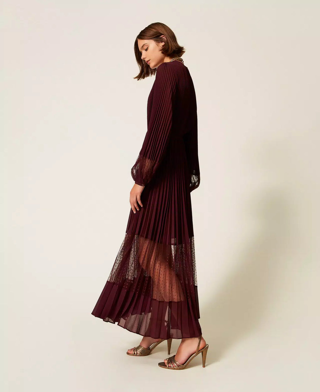 ΦΟΡΕΜΑ ΑΠΟ ΜΟΥΣΕΛΙΝΑ ΜΕ ΠΟΥΑ ΔΑΝΤΕΛΑ TWINSET