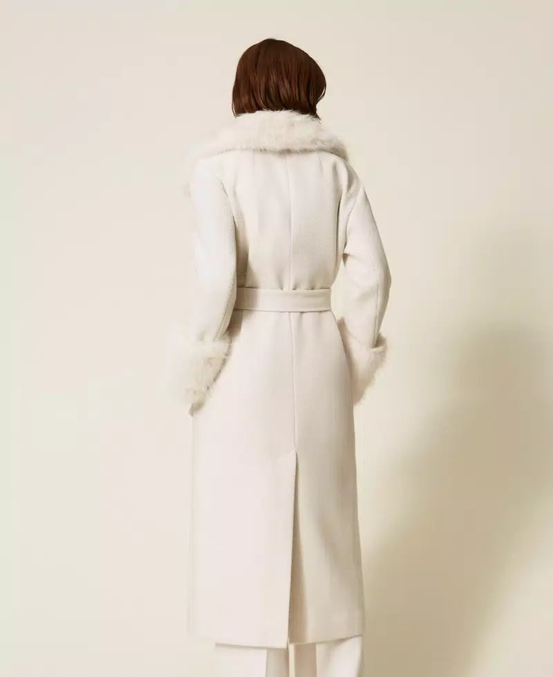 ΜΑΚΡΥ ΠΑΛΤΟ ΜΕ ΓΟΥΝΑ (WHITE) TWINSET MILANO