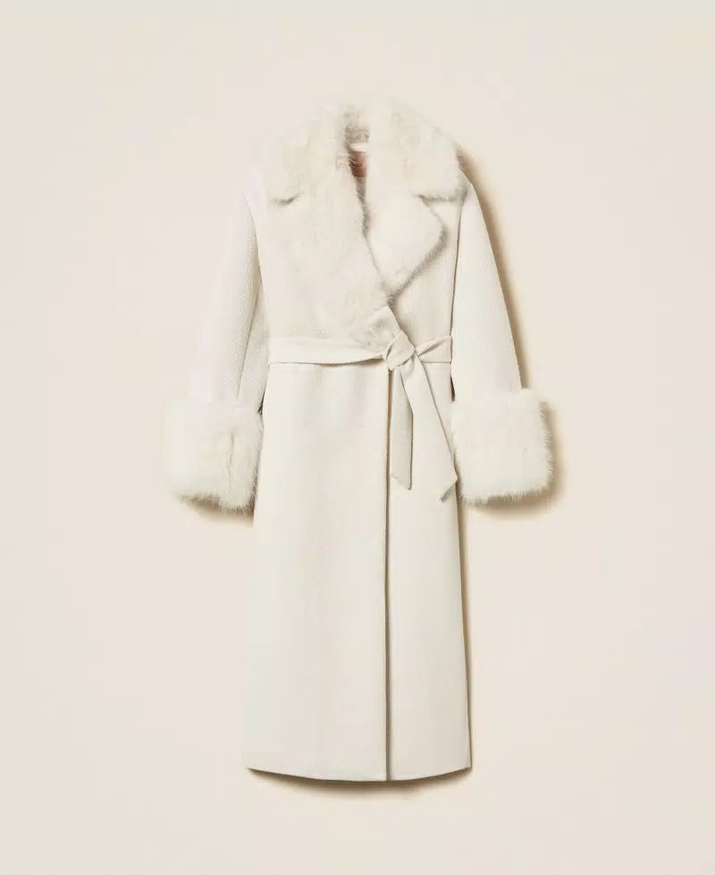 ΜΑΚΡΥ ΠΑΛΤΟ ΜΕ ΓΟΥΝΑ (WHITE) TWINSET MILANO