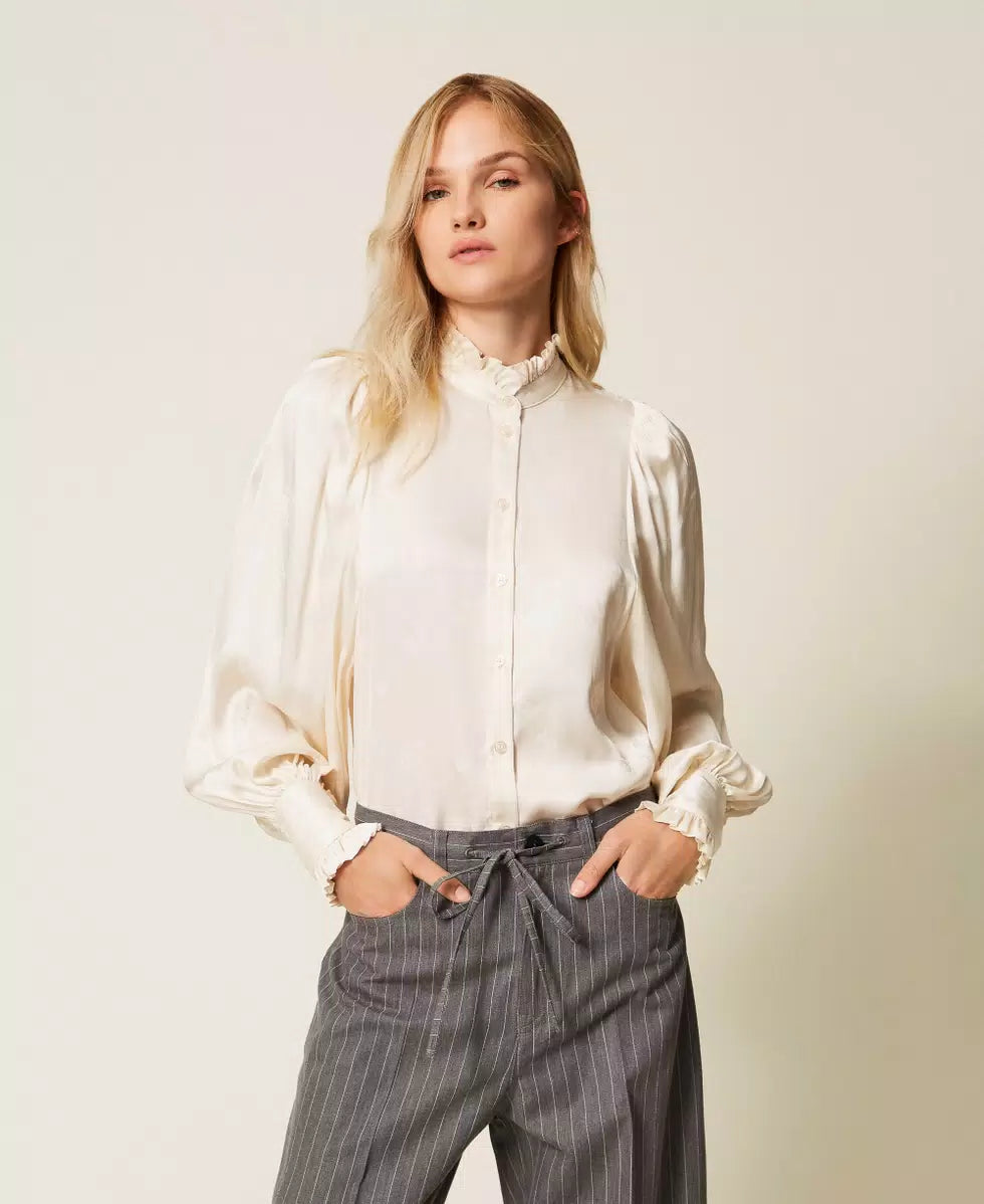 ΖΑΚΑΡ ΣΑΤΕΝ ΠΟΥΚΑΜΙΣΟ ΜΕ ΒΟΛΑΝ TWINSET MILANO