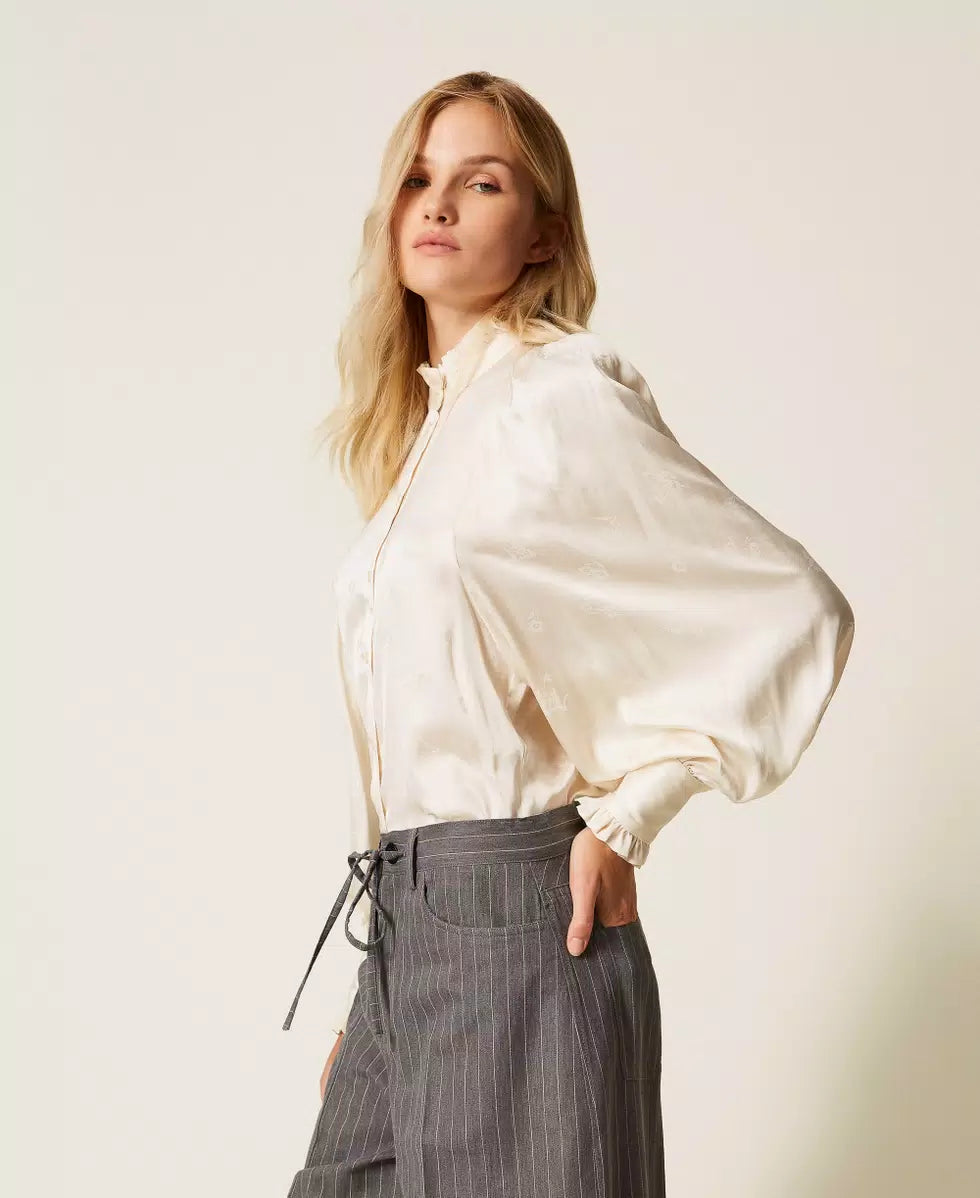 ΖΑΚΑΡ ΣΑΤΕΝ ΠΟΥΚΑΜΙΣΟ ΜΕ ΒΟΛΑΝ TWINSET MILANO