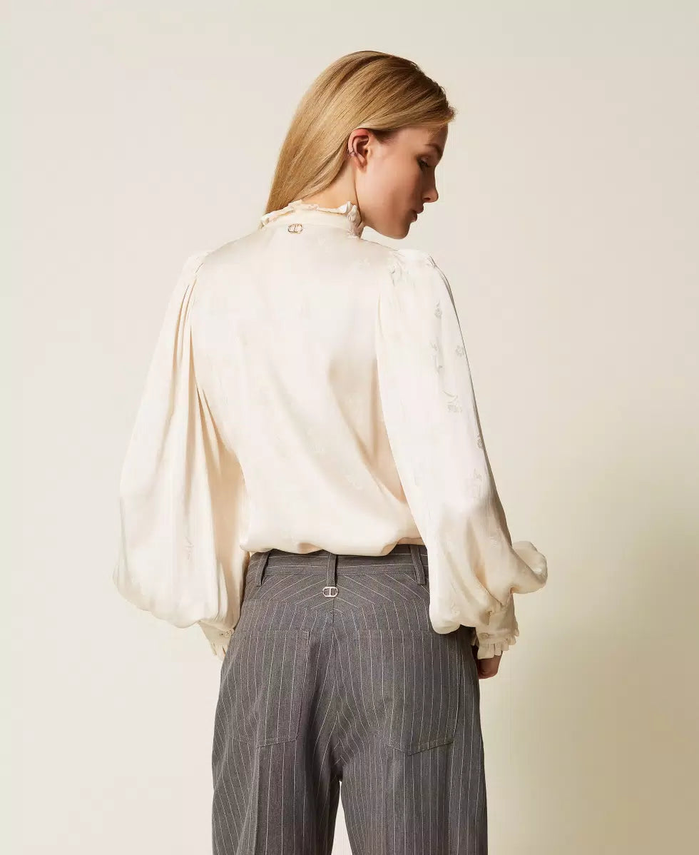 ΖΑΚΑΡ ΣΑΤΕΝ ΠΟΥΚΑΜΙΣΟ ΜΕ ΒΟΛΑΝ TWINSET MILANO