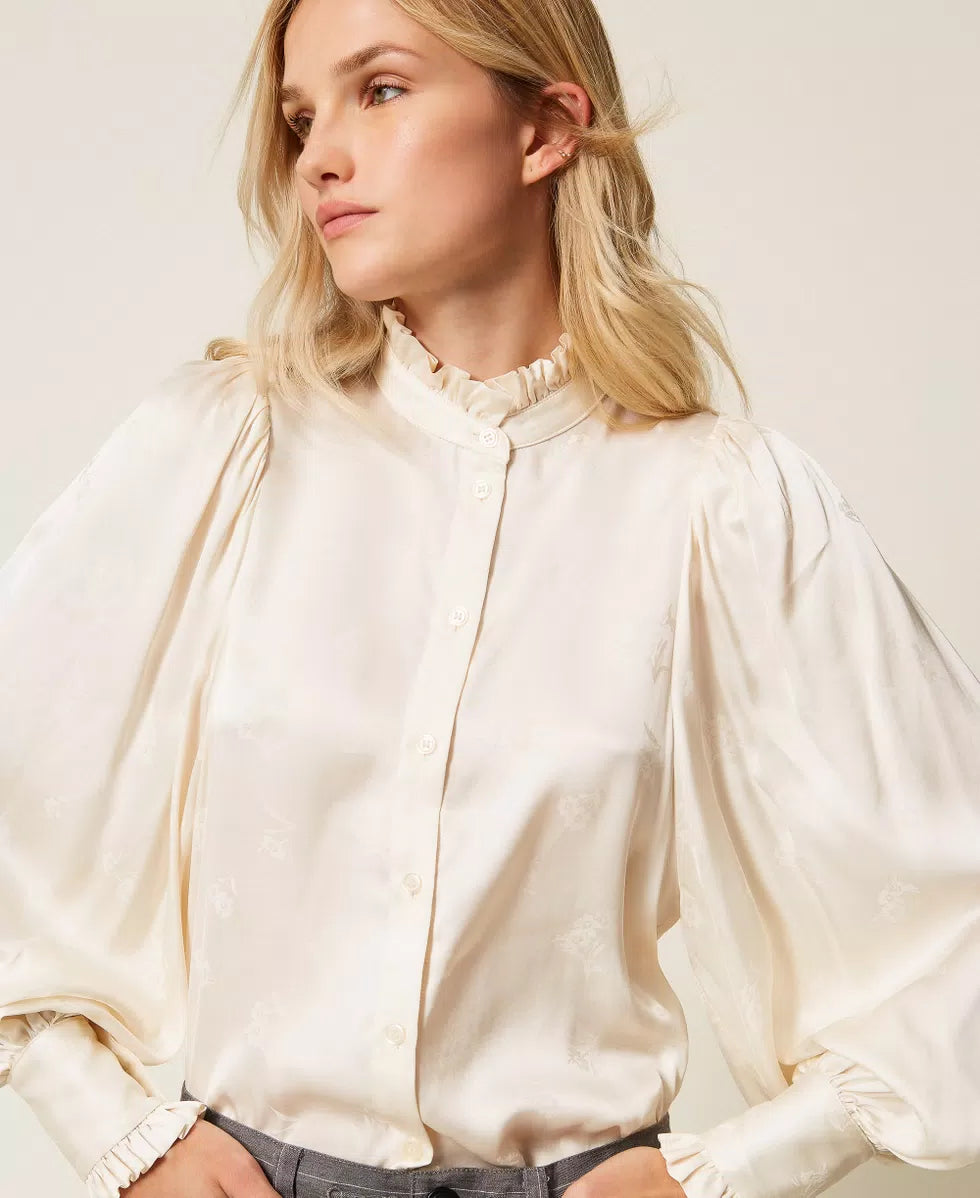 ΖΑΚΑΡ ΣΑΤΕΝ ΠΟΥΚΑΜΙΣΟ ΜΕ ΒΟΛΑΝ TWINSET MILANO