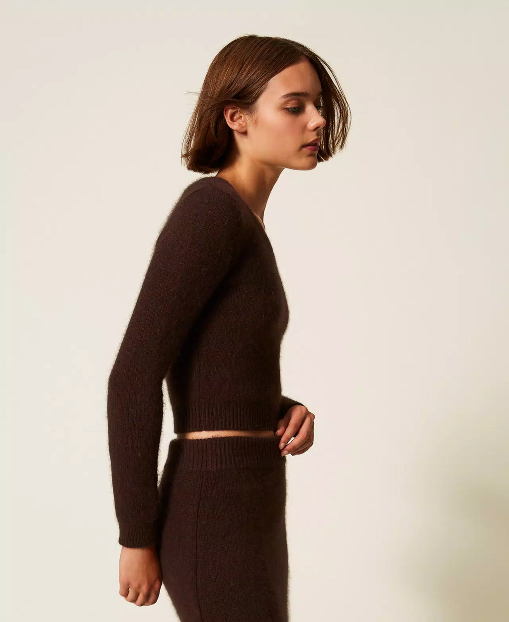 ΠΟΥΛΟΒΕΡ ΑΠΟ ΑΝΓΚΟΡΑ ΜΕ ΚΑΡΦΙΤΣΑ TWINSET MILANO