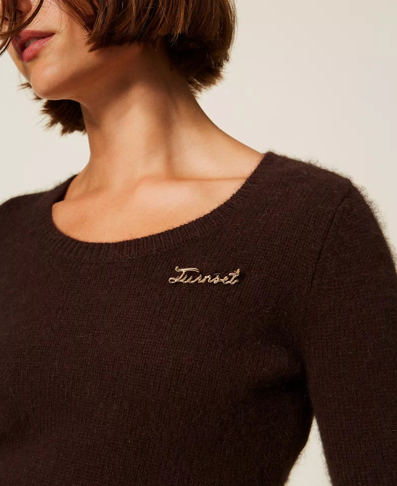 ΠΟΥΛΟΒΕΡ ΑΠΟ ΑΝΓΚΟΡΑ ΜΕ ΚΑΡΦΙΤΣΑ TWINSET MILANO